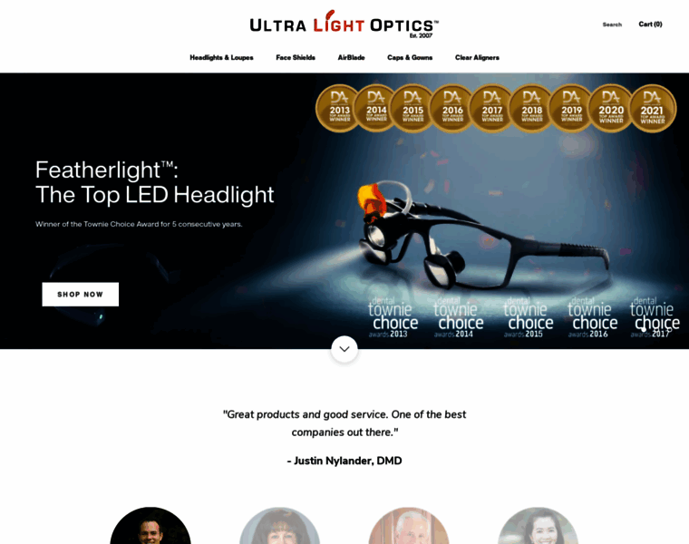 Ultralightoptics.com thumbnail