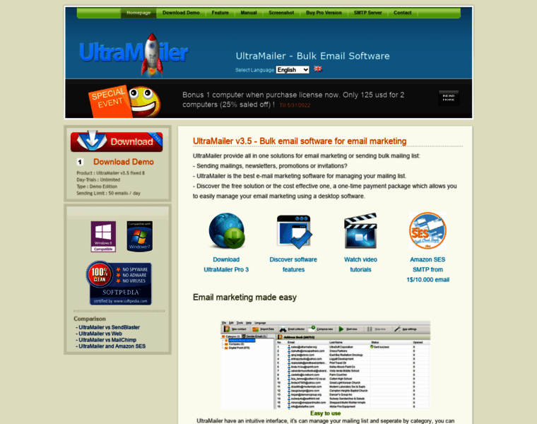 Ultramailer.org thumbnail