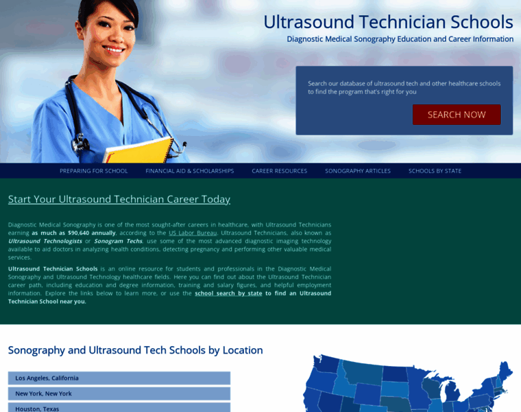 Ultrasoundtechnicianschools.net thumbnail