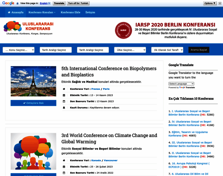 Uluslararasikonferans.com thumbnail