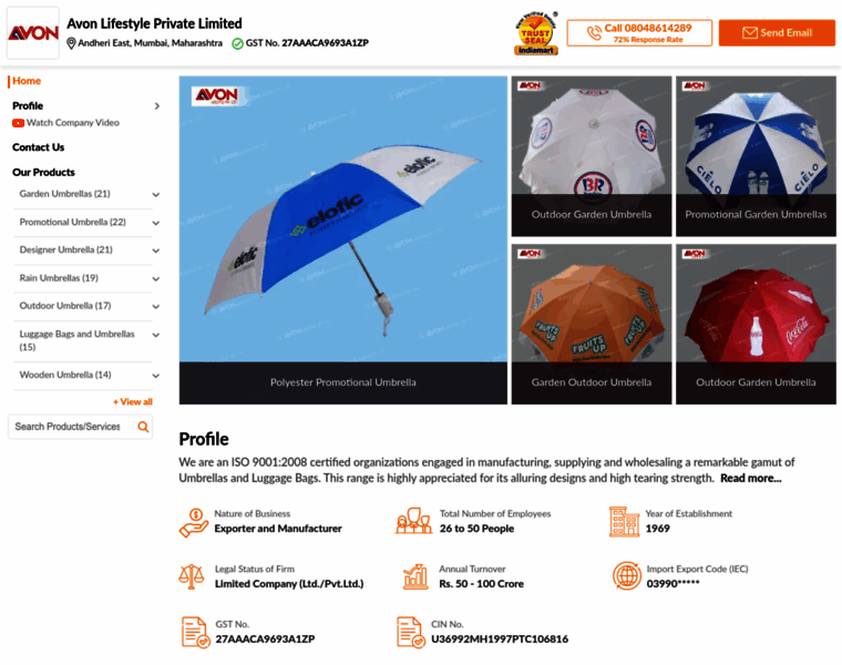 Umbrellamanufacturers.net thumbnail
