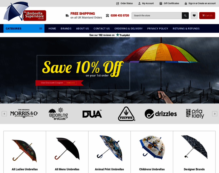 Umbrellasuperstore.co.uk thumbnail