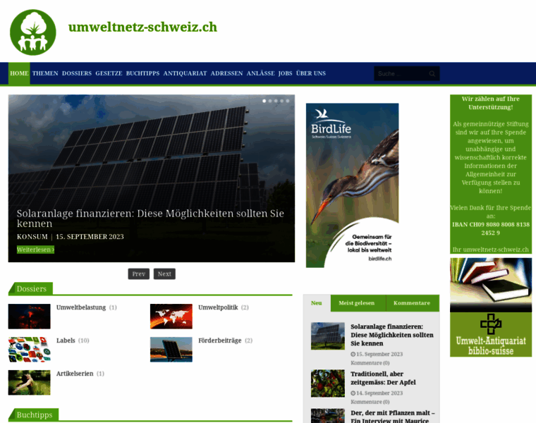 Umweltnetz-schweiz.ch thumbnail