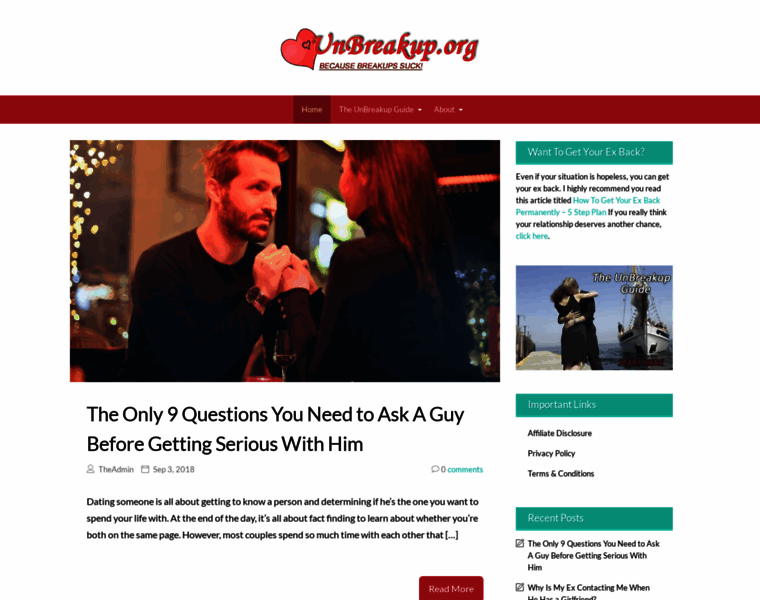 Unbreakup.org thumbnail