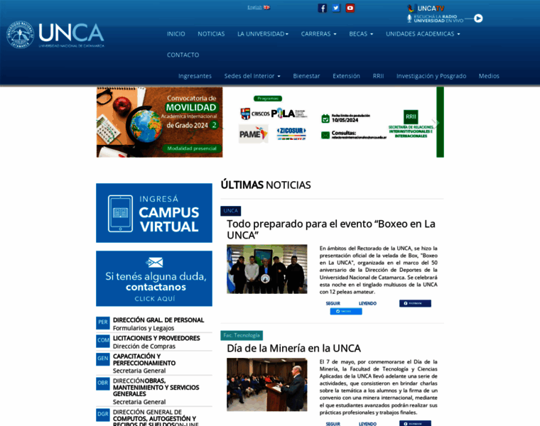 Unca.edu.ar thumbnail