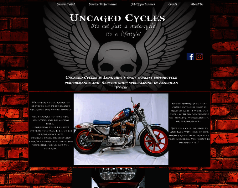 Uncagedcycles.com thumbnail