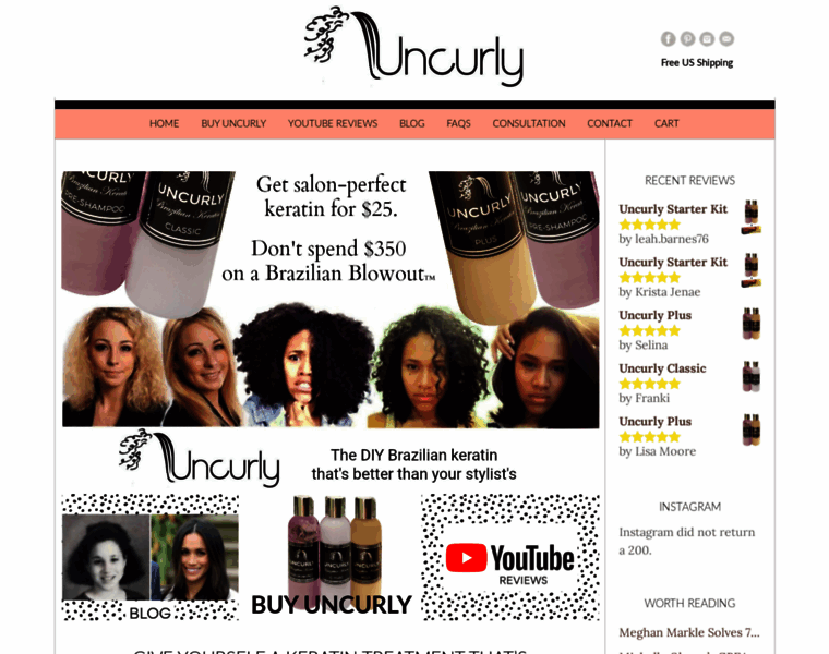 Uncurly.com thumbnail