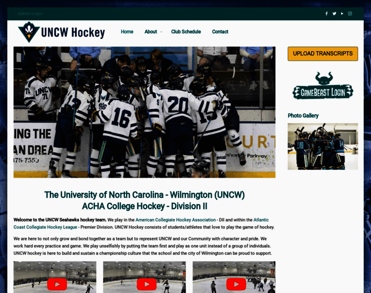 Uncwhockey.com thumbnail