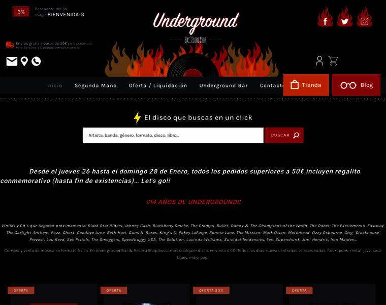 Undergroundrecordshop.es thumbnail