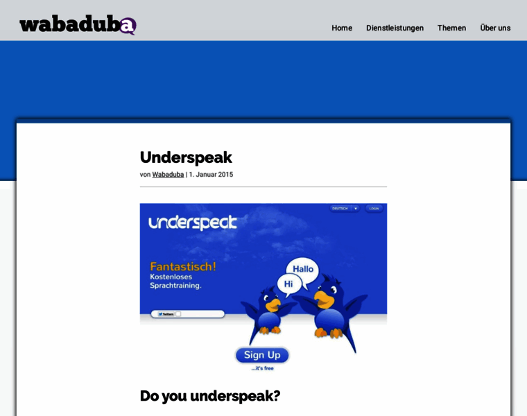 Underspeak.com thumbnail