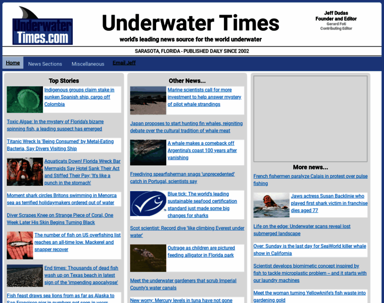 Underwatertimes.com thumbnail