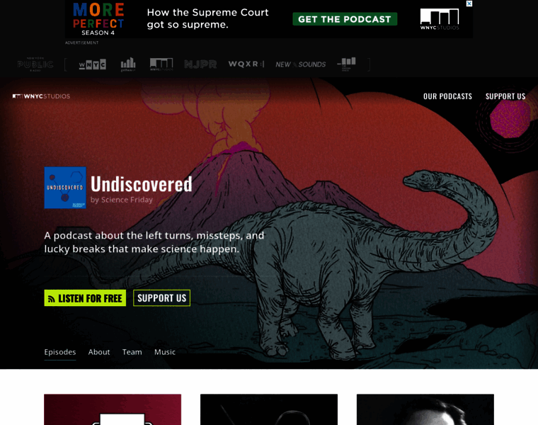 Undiscoveredpodcast.org thumbnail