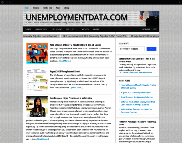 Unemploymentdata.com thumbnail