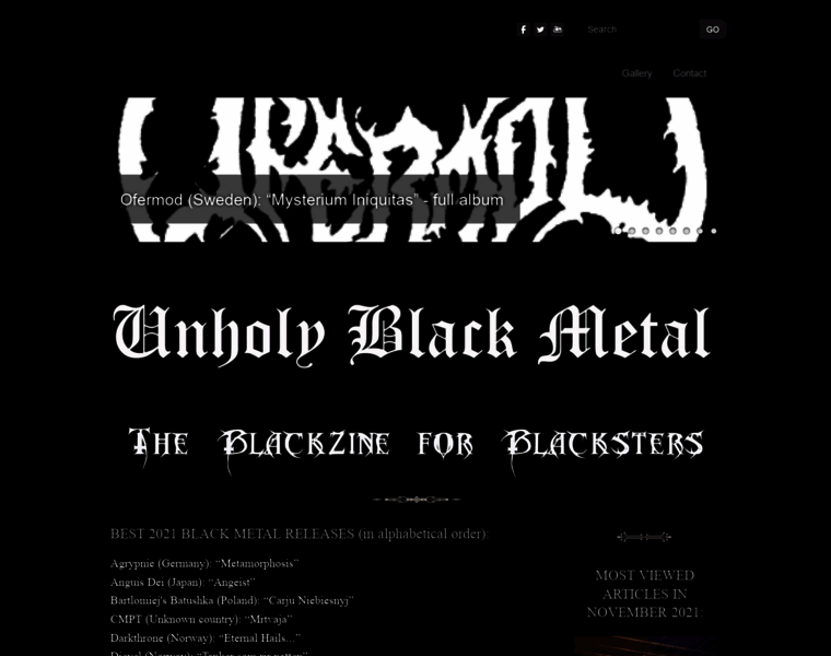 Unholyblackmetal.com thumbnail