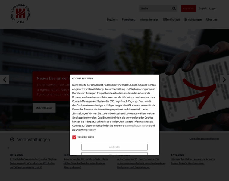 Uni-hildesheim.de thumbnail