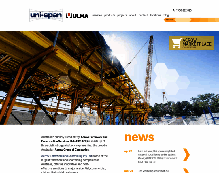 Uni-span.com.au thumbnail