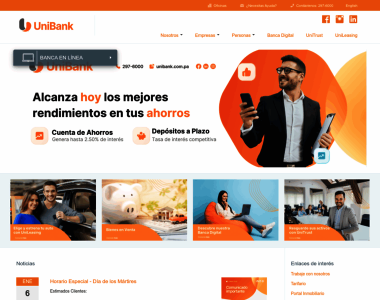 Unibank.com.pa thumbnail