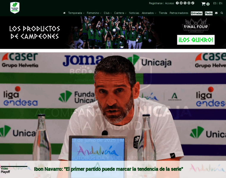 Unicajabaloncesto.com thumbnail