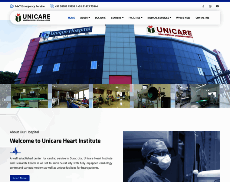Unicarehearthospital.com thumbnail