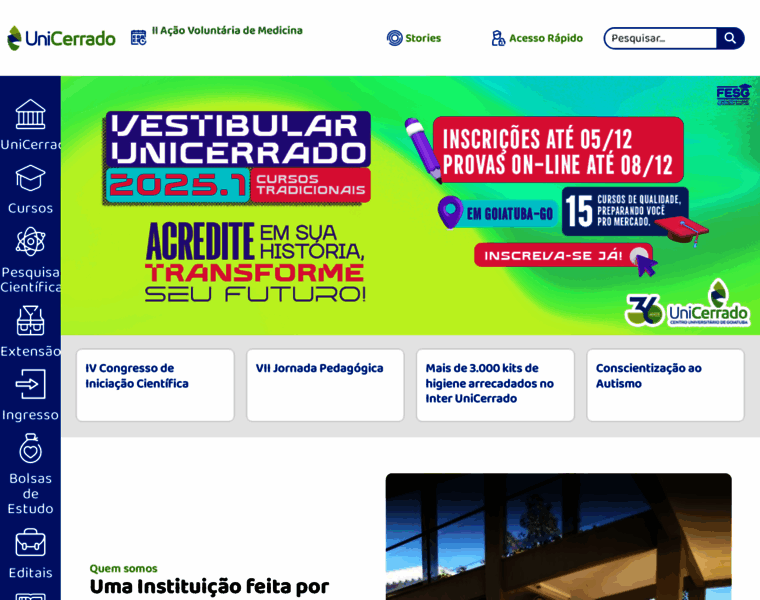Unicerrado.edu.br thumbnail