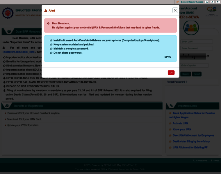Unifiedportal-mem.epfindia.gov.in thumbnail