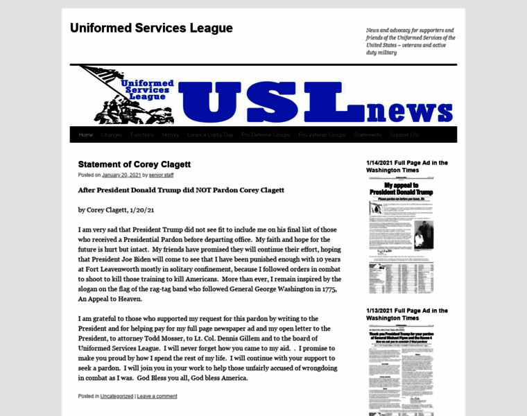 Uniformedservicesleague.org thumbnail