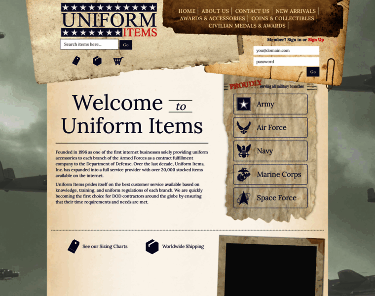 Uniformitems.com thumbnail