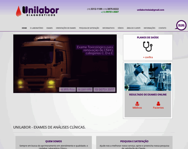 Unilaborlaboratorio.com.br thumbnail