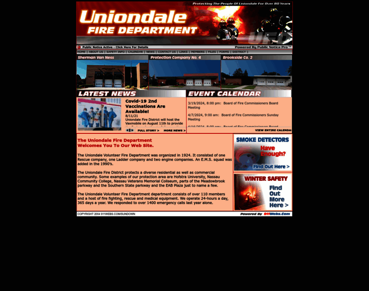 Uniondalefd.org thumbnail