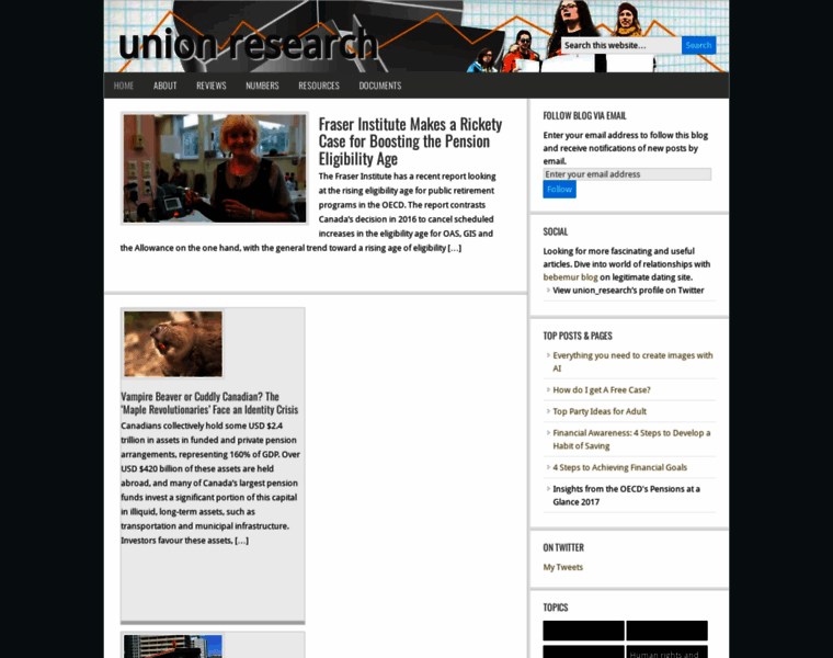 Unionresearch.org thumbnail
