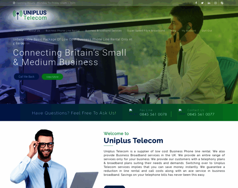 Uniplustelecom.co.uk thumbnail