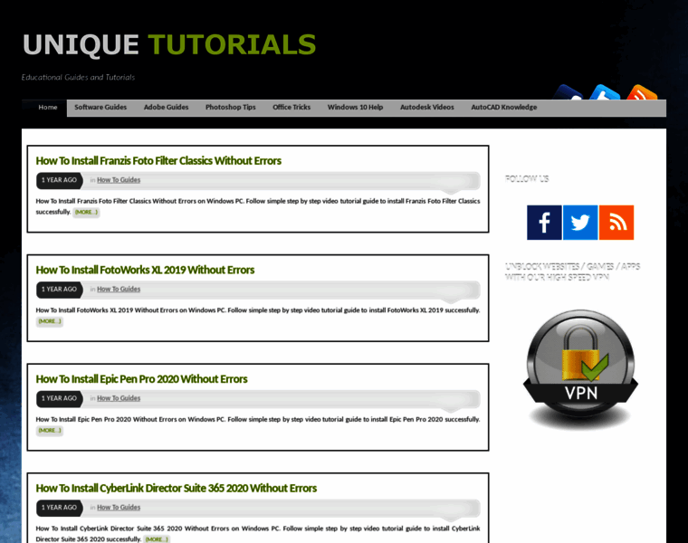 Unique-tutorials.info thumbnail