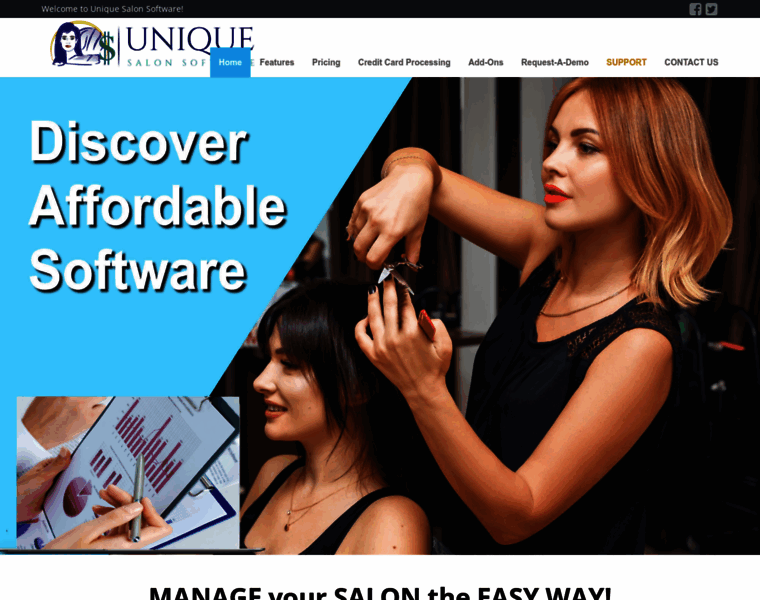 Uniquesalonsoftware.com thumbnail