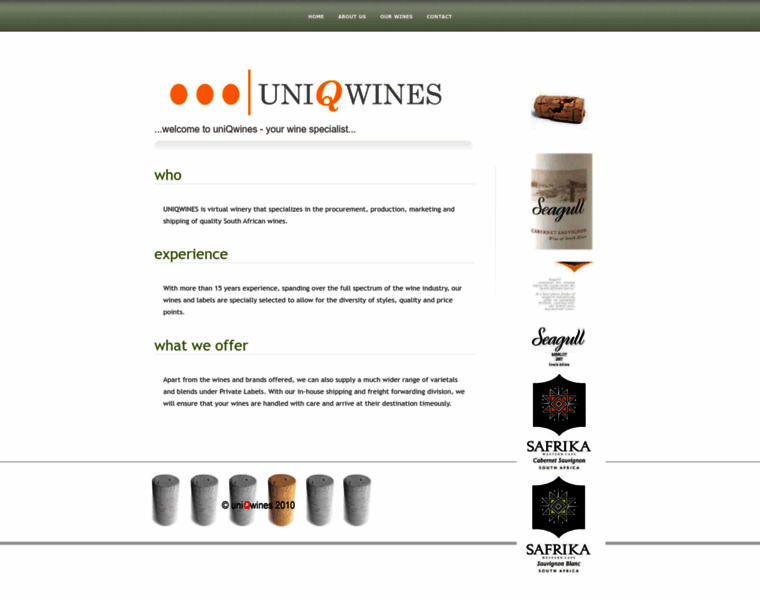 Uniqwines.co.za thumbnail