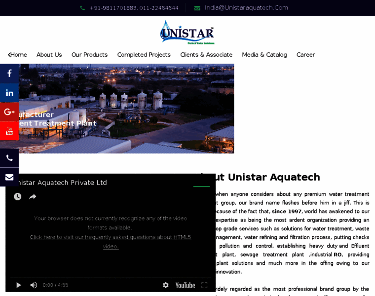 Unistar-aquatech.com thumbnail
