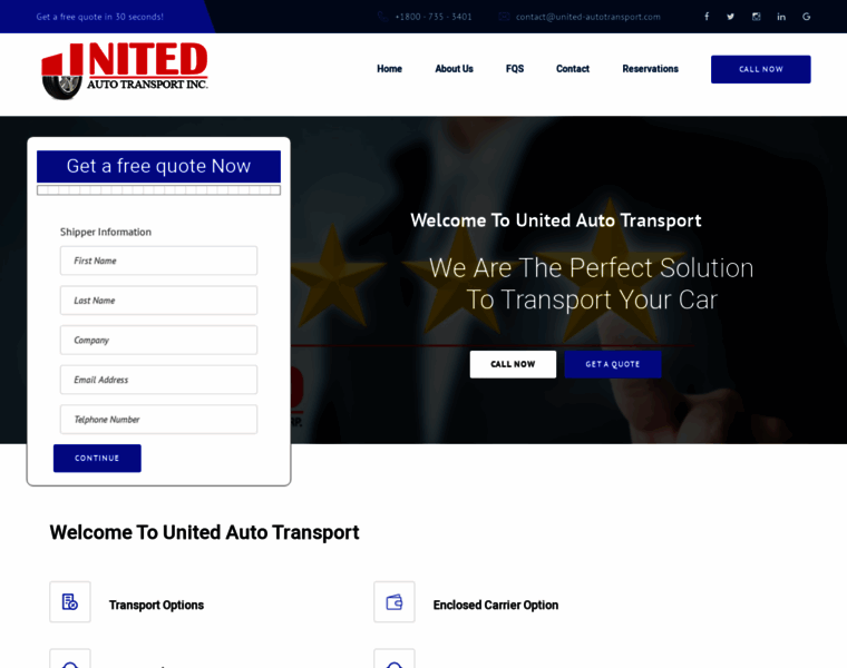 United-autotransport.com thumbnail
