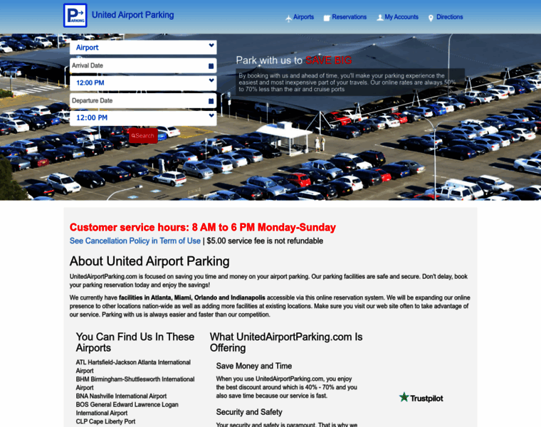Unitedairportparking.com thumbnail