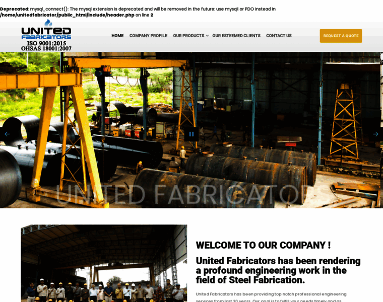 Unitedfabricators.in thumbnail