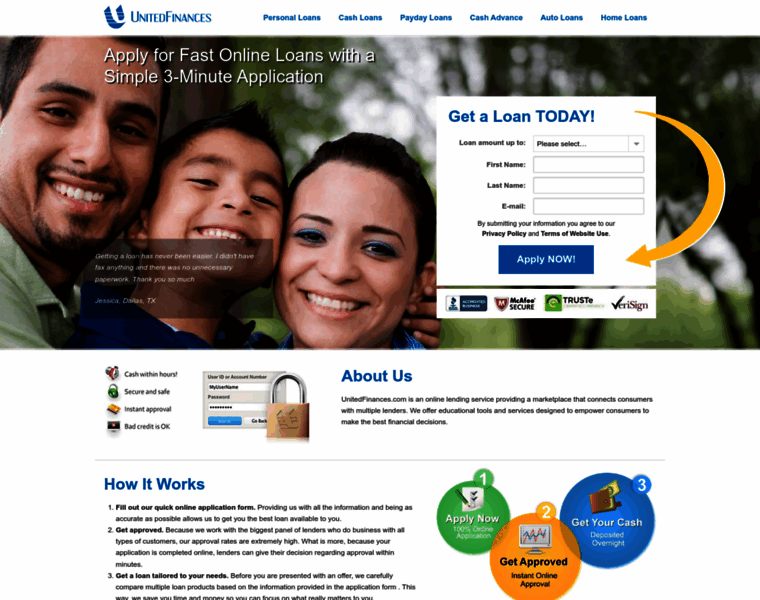 Unitedfinances.com thumbnail