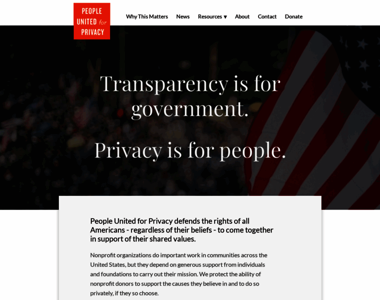 Unitedforprivacy.com thumbnail