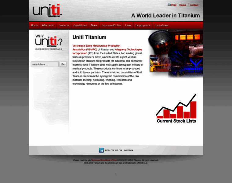 Uniti-titanium.com thumbnail