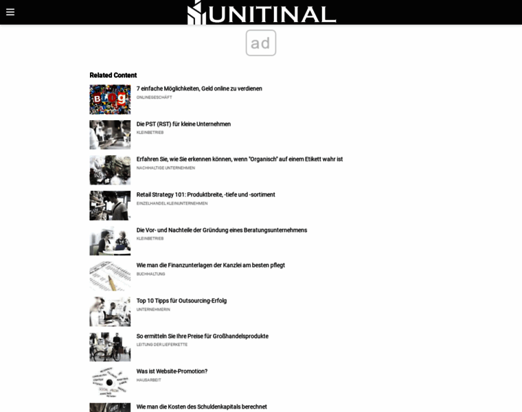 Unitinal.com thumbnail