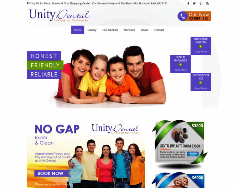 Unitydental.com.au thumbnail