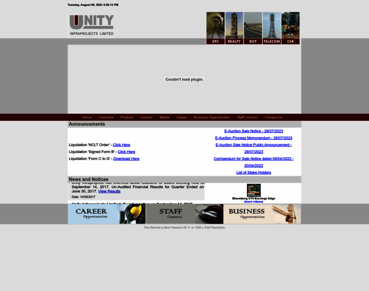Unityinfra.com thumbnail