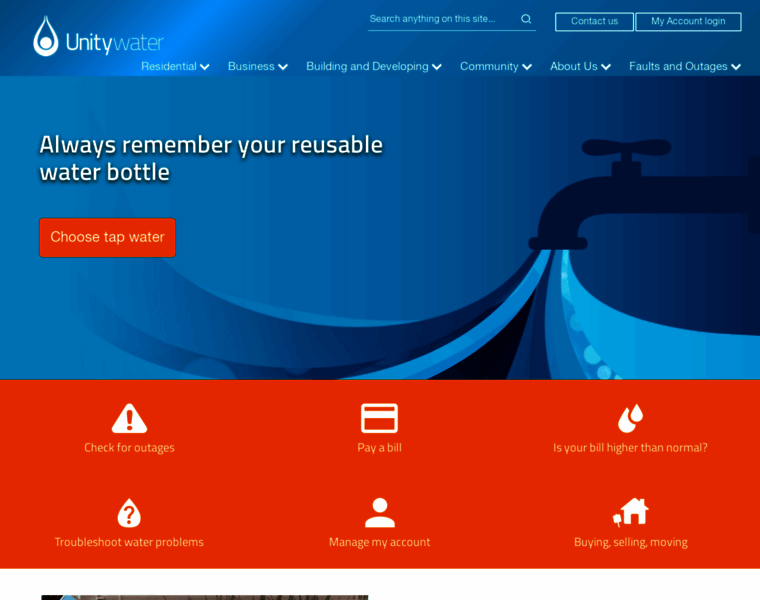 Unitywater.com thumbnail