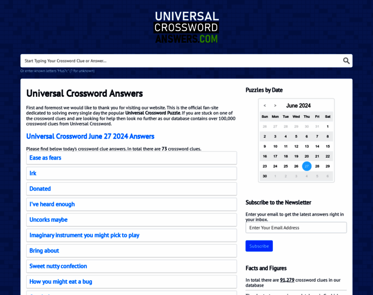 Universalcrosswordanswers.com thumbnail