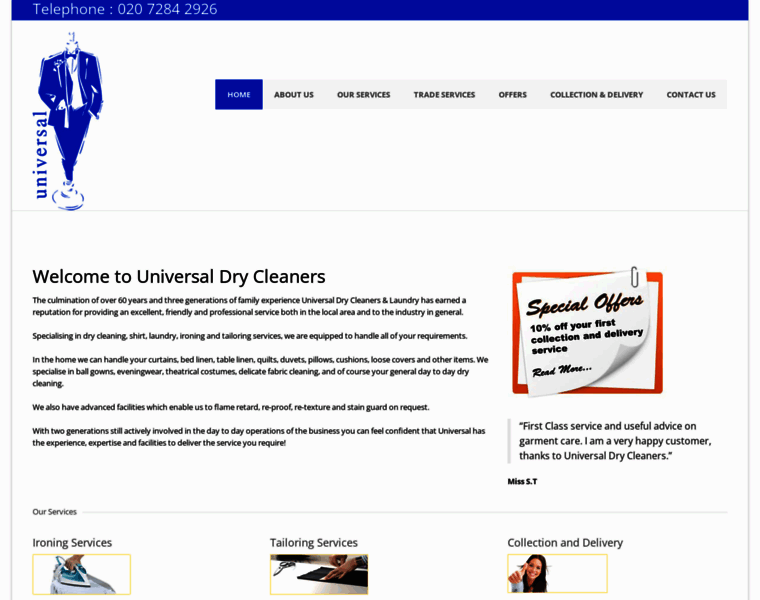 Universaldrycleaners.co.uk thumbnail