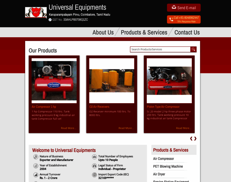 Universalequipments.net thumbnail