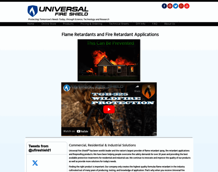 Universalfireshield.com thumbnail