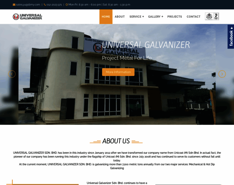 Universalgalvanizer.com.my thumbnail